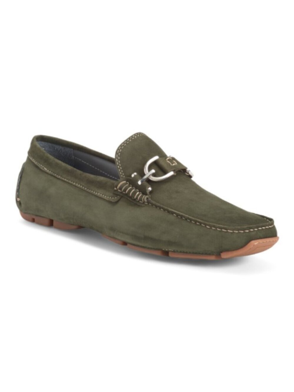 DONALD PLINER Men's Made In Brazil Suede Dacio Loafers With Metal Bit